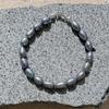 KIETIMOOR Schwarzperlenarmband (Silber 925) Schwarz Perlmutt Silber Armband