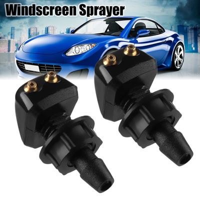 2Pcs Universal Front Windshield Washer Wiper Nozzle Sprayer Sprinkler Water Spout Outlet For Toyota Mazda Hyundai Car