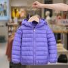 Unisex Children's Hooded Down Jacket - Lightweight, Warm Autumn & Winter Outerwear for Medium & Large Kids