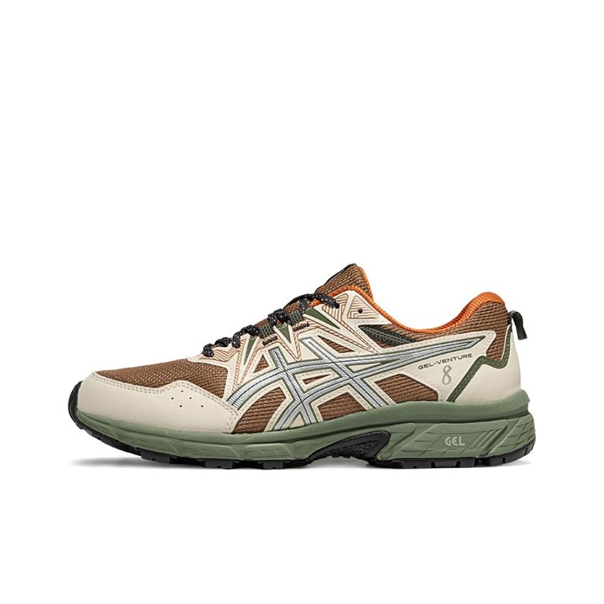 Asics Gel-Venture 8 Comfortable Versatile Non-Slip Shock Absorbing Low-Top Running Shoes Men Sneaker Brown Gray 1011B831-200