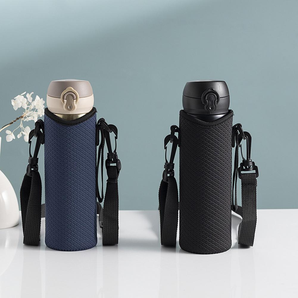 1Pz Borsa Portabottiglia d'Acqua con Tracolla Regolabile Custodia per Bottiglia d'Acqua Antiscivolo Borsa Termica per Bottiglia d'Acqua per Tazza da 24oz