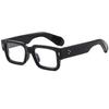 Retro Square Face-Slimming Sunglasses for Men & Women 2026 - Rice Nail Arrow Design
