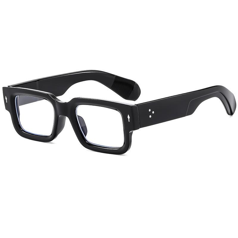 Retro Square Face-Slimming Sunglasses for Men & Women 2026 - Rice Nail Arrow Design