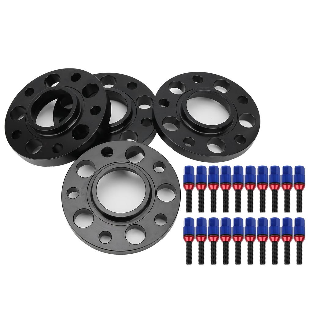 M12x1.5 Hub Centric Wheel Spacers Staggered Kit with Lug Bolts Accessory Fit for 1 3 5 6 7 Series E82 E30 E36 E60Blue