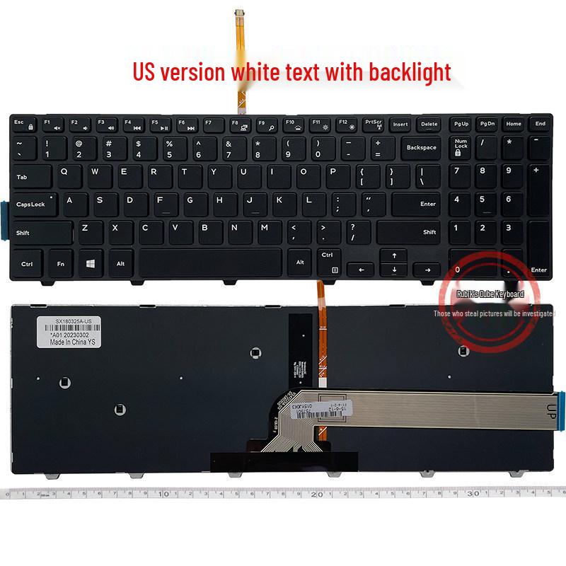 Compatible Dell Keyboard for Models 17-5748, 5749, 5755, 5758, 5759, P26E, 15-5557, 5478