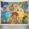 VIKAMA Surreal Fantasy Decorative Tapestry Cartoon Psychedelic Living Room Bedroom  Gaming Room Background Decor