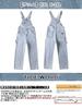 TIDEWORD and Denim Street Style with Plus Loose Light Blue Men's Women's Overalls, All-in-One Jeans, Pockets, Sizes, Casual, Fit, Flattering,