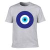 Unisexs Cotton Short Sleeve Tshirt With Classic Evil Eye Graphic Casual Crew Neck Tee Breathable Soft Fabric Fashionable Lucky