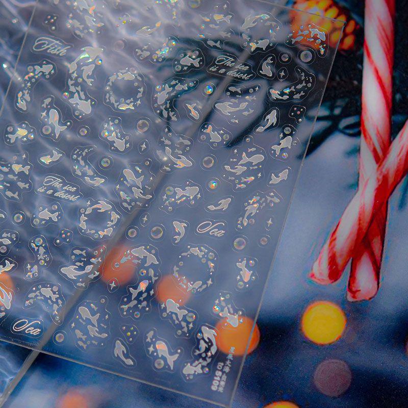 

Fantasy Star Sea Nail Sticker Relief 3D New Arrival Three-Dimensional 5D Internet Celebrity Ins Japanese Style Nail Sticker Decoration Shell Light Stars Sea 5109