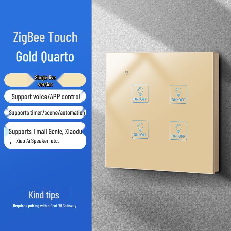 Zhengshang C3 Graffiti ZigBee Smart Switch: Wireless Voice Panel, Tuya-Enabled, EU Standard, Alexa & Google Compatible.