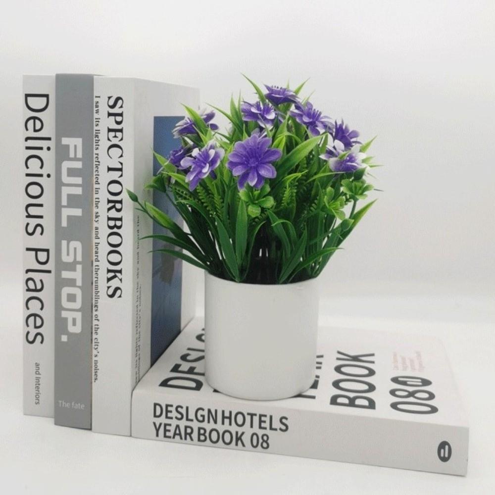 Mini Fake Potted Flowers Evergreen Bonsai Artificial Flower Bonsai Fake Plant Simulated Tree Pot Plants Desktop Decoration