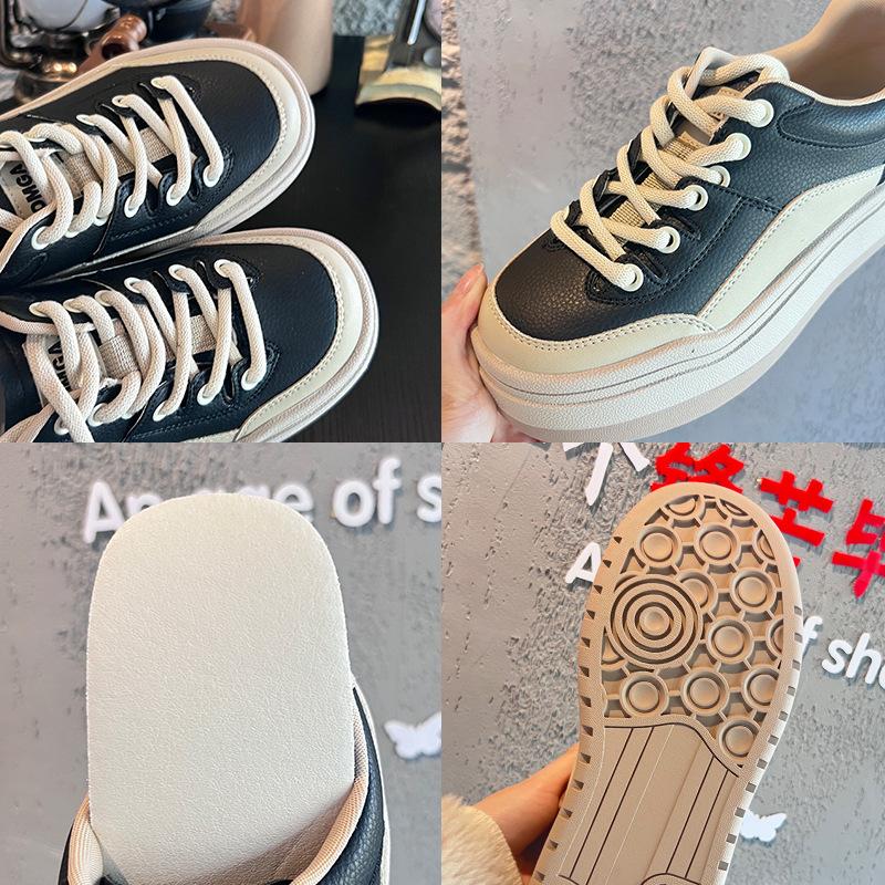 Plattform-Weißschuhe Damen Frühling Neue Mode Erhöhende Damenschuhe Sportliche Vielseitige Schuhe Kinder Design-Sinn Nische
