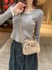 Korean Fashion Casual Washed Denim Mini Pillow Shoulder/Crossbody Bag - New Autumn/Winter 2025