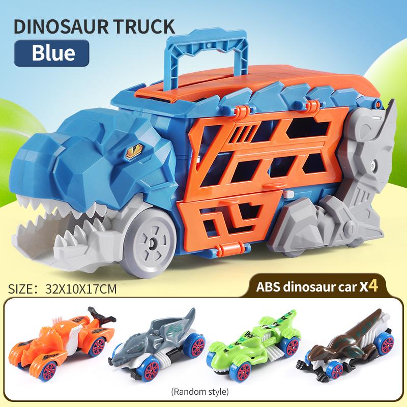 

Транспорт Игрушечный грузовик Инерционные транспортные средства Контейнер для хранения динозавров Уникальная модель трековой машины Дети Мальчики Подарок на день рождения