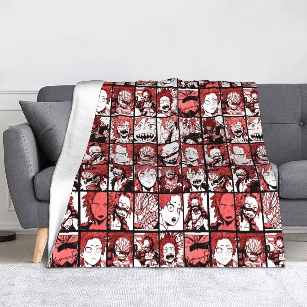 Tamaki Amajiki Collage My Hero Academia Blankets Flannel  Winter  Multi-function Warm Throw Blankets for Sofa Bedroom Quilt