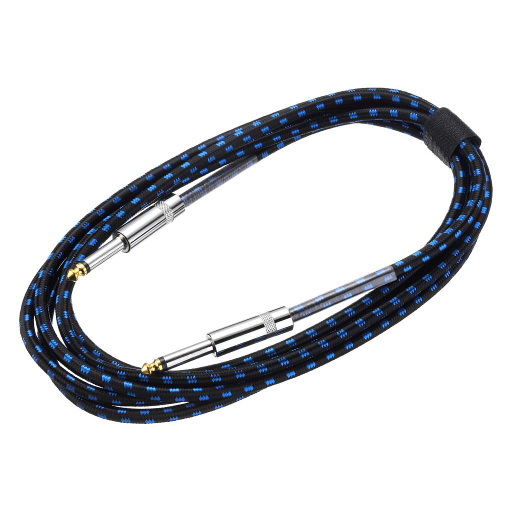 Uxcell 10ft Guitar Instrument Cable, 14" To 14" Straight 6.35mm Female To Female Jack Stereo Audio Interconnect Cord, Balanced Line for Guitar and