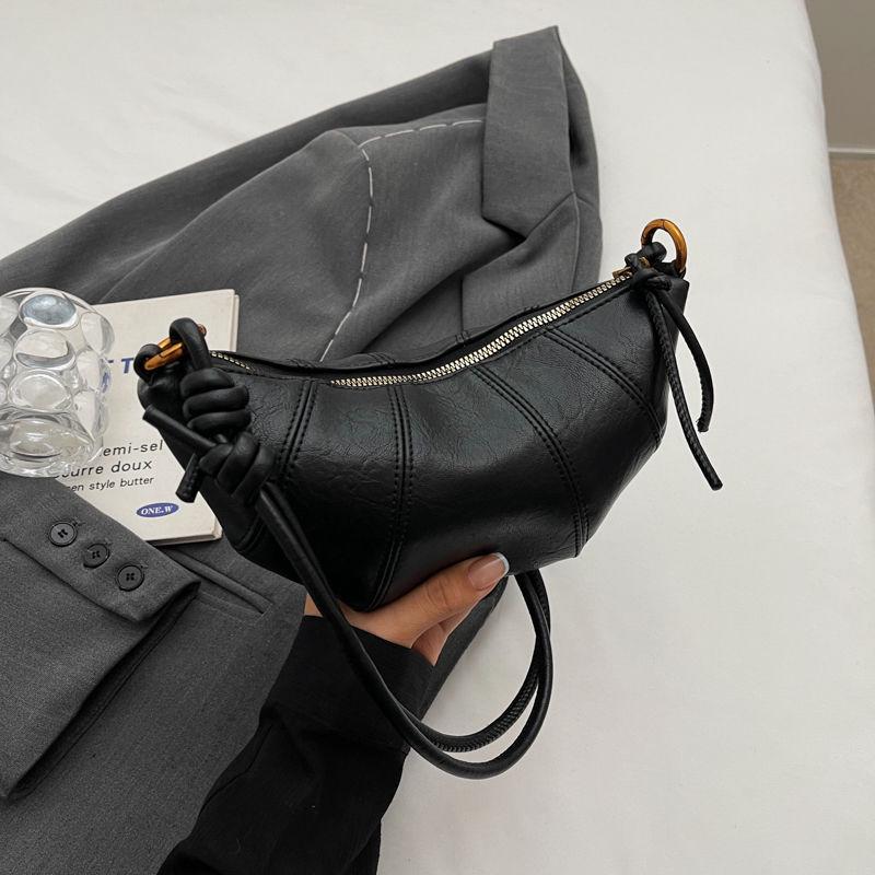 Damen Retro Croissant Umhängetasche - Neue Kleine Schulter Knödeltasche