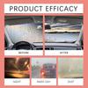120ml Homonth Car Glass Glossy Powerful Car Windshield Cleaner Oil Film Remover Car Window Glass Cleaner Removes Dirt Car Cleaning Brush