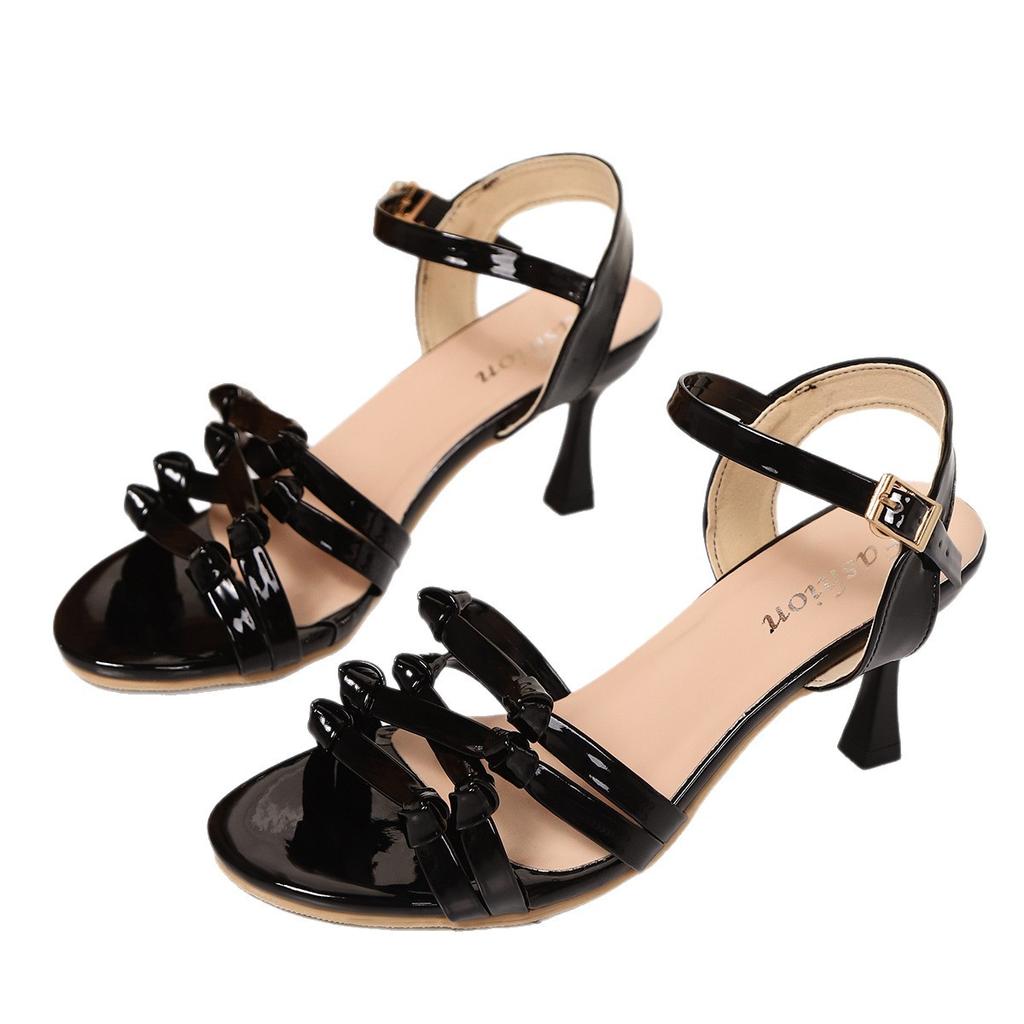 Fashion 2025 New Women Sandals Ankle Strap Gladiator Sandals Women High Heels Cross Straps Gold Summer Shoes Woman Sandalias De Mujer