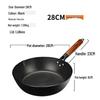 Wutuo 28CM Pre-Seasoned Hammered Iron Wok Set