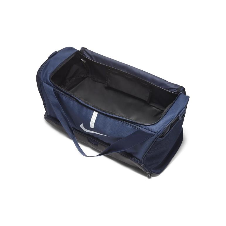 Nike Double Zipper Camping Bag Sports Bag Training Bag Handheld Shoulder Crossbody Bag Fabric Travel Bag Fitness Bag Medium Size CU8090-410