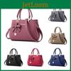 Women's Designer Faux Leather Shoulder Tote Bag Large Capacity And Bow Decoration For Fashionable Women