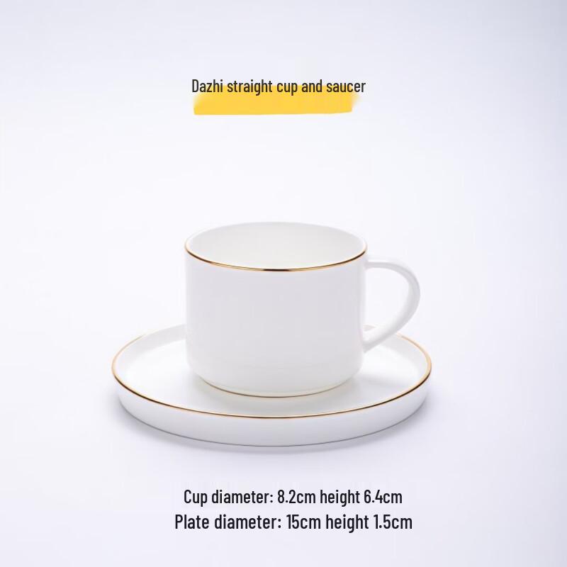 Abay Bone China Ceramic Tea Cup & Saucer Gift Set