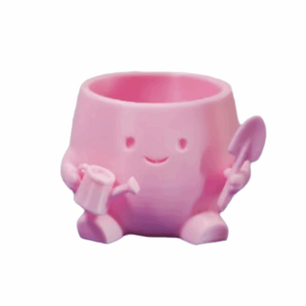Stylish Design Head Planter Mini Size Flowerpot Cute Plant Pot Indoor Use