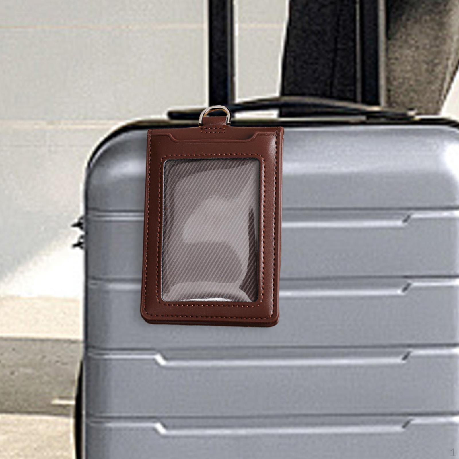 

Багажная бирка, багажная бирка, портативная для сумок, чемоданов, дорожных сумок для улицы темно-коричневого