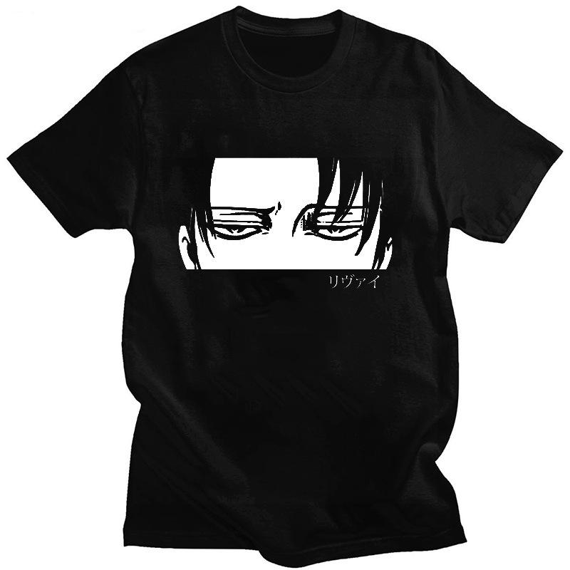 Japanese Anime Attack On Titan Men's T-shirt, Fashionable Short-sleeved Pure Cotton Personalized T-shirt for Men