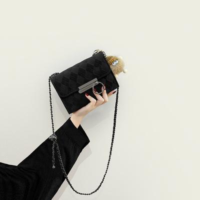 Small Handbag for Women, Retro and High-end, Niche and Versatile Crossbody Bag, Single Shoulder Chain Small Square Bag чёрный