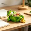 Kleine Vetplant Pot Binnen Schattige Liggende Kikker Plantenbak, Decoratieve Hars Plantenpot, Grappige Plantenbakken voor Planten Container Buiten Bloemen