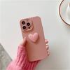 Pink Shell Fundas For Iphone 13 12 Promax 14 Pro Max Xsmax Xr X 11 7 8 Plus Cartoon 3d Relif Love Heart Pouzdro na telefon Conque