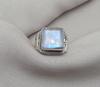 Rainbow Moonstone 925 Sterling Silver Ring: Handmade Boho Gemstone Jewelry