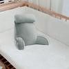 Reading Pillow for Sitting in Bed Breathable Watching TV Resting Light Gray