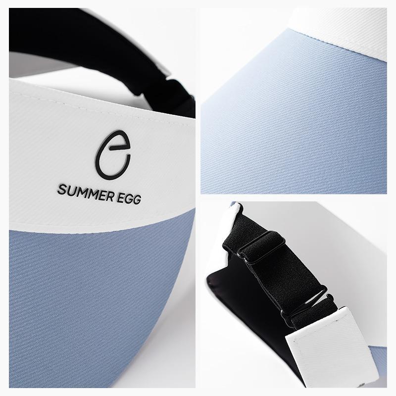 New ice silk adjustable UV protection empty top hat Children's beach running sunshade sunscreen hat Outdoor sun hat