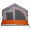 Family Tent Gray and Orange 620 X 322 X 240 Cm Polyester
