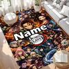 Custom Name Personalized Demon Slayer Print Carpet, Versatile Home Decor Rug, for Playroom, Apartment, Balcony, Entryway, Hallway Gift