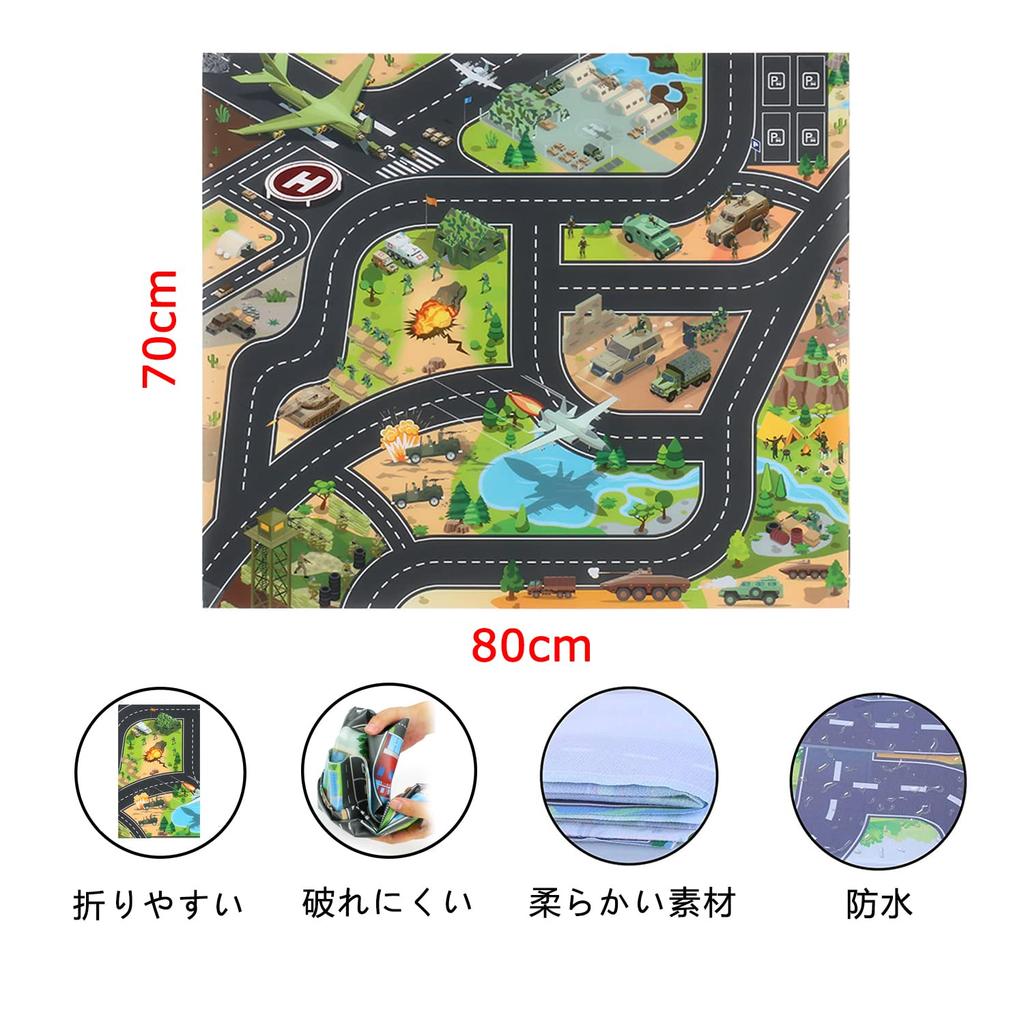 Carecoly Truck Military Vehicle Miniature Car Large Storage Alloy Miniature Toy Vehicle with Military Work Carrying Boys and Birthday 6 and Set, Set,