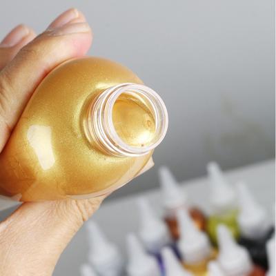 200 ml perleťový akrylový malířský pigment vodou ředitelná metalická barva gravírování sochy Buddhy pozlacený ručně malovaný pigment