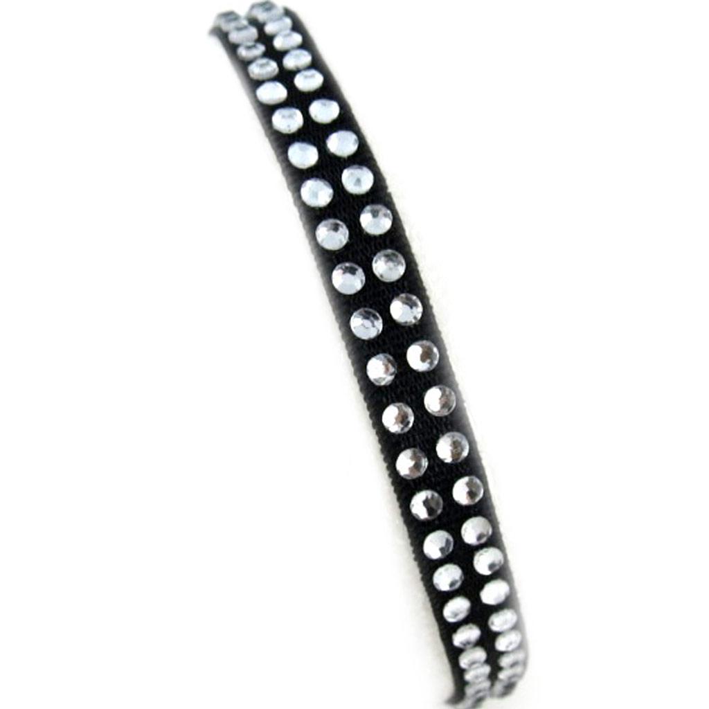 Les Trésors De Lily [L0587] - Black 'Sissi' Designer Bracelet