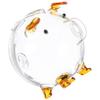 Transparent Glass Piggy Bank Decorative Pig Money Pot Desktop Saving Jar Clear Coin Storage Box Glass Piggy Bank