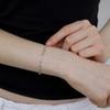 [925 Silver] Moving Ball Bracelet (White) BH7B52703W9175