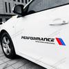 2 Stück Auto Performance Logo Auto Tür Seitenleiste Streifen Dekoration Aufkleber Für Bmw M Performance X1 X3 X4 X5 E87 F20 E36 E46 E90