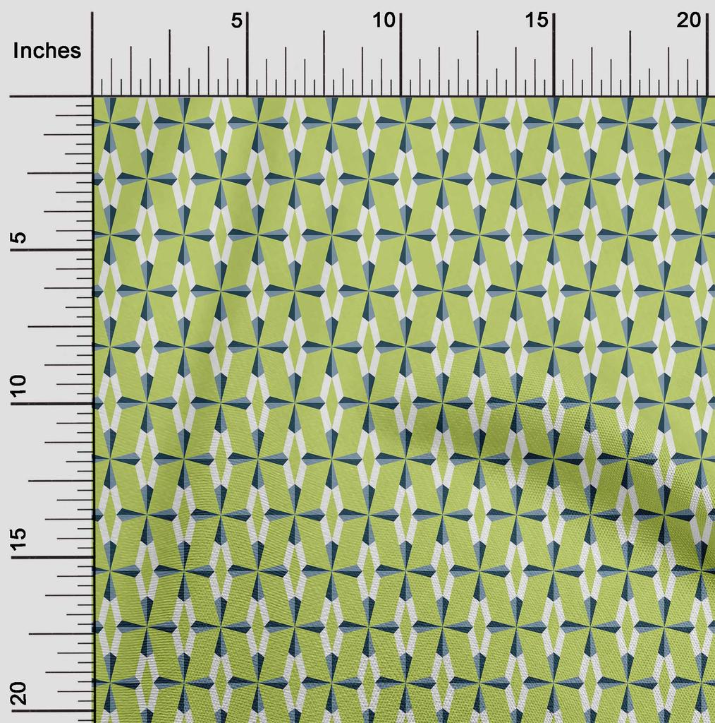 oneOone Cotton Flex Fabric Diamond Geometric Print Fabric By Yard 40 Inches