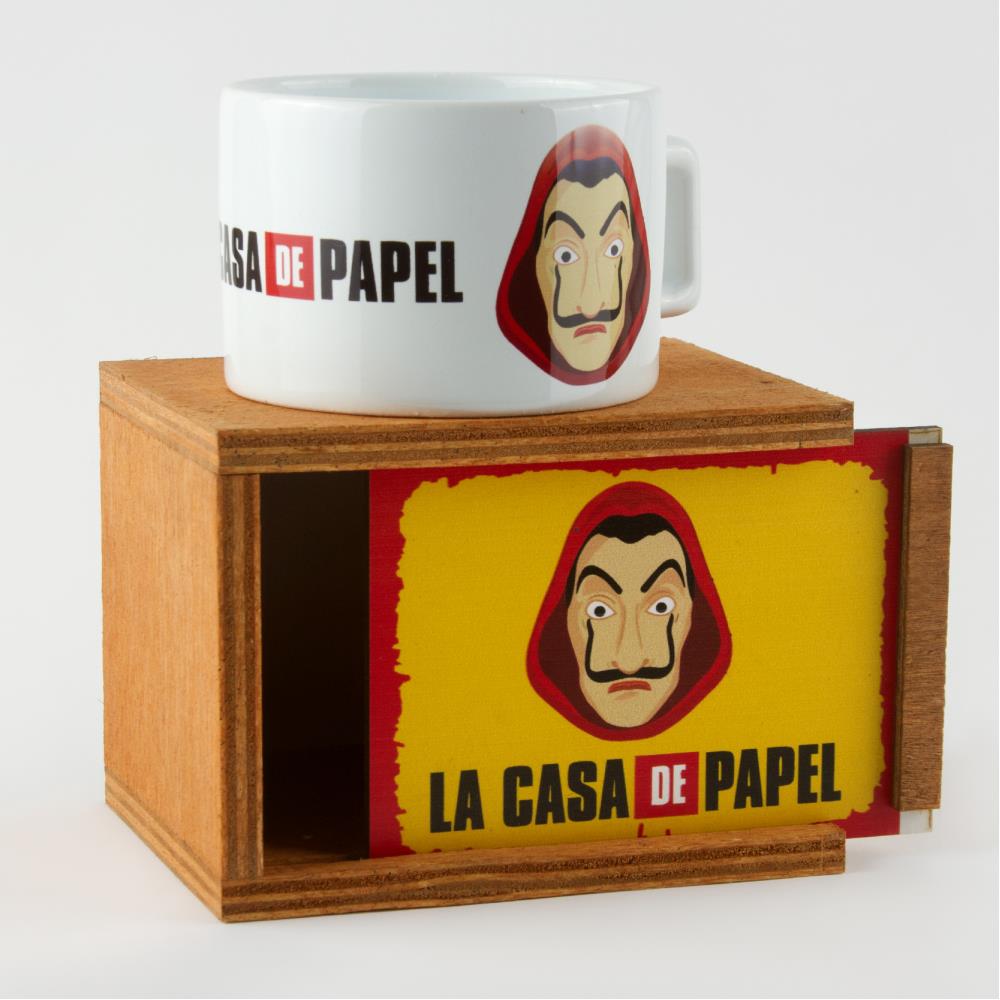 

La Casa De Papel Фигурная деревянная кружка в коробке
