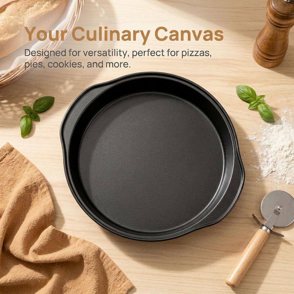 Durable Pizza Baking Pan Non-Stick Pizza Oven Tray Multi-Purpose Pizza Mould  Baking Tool