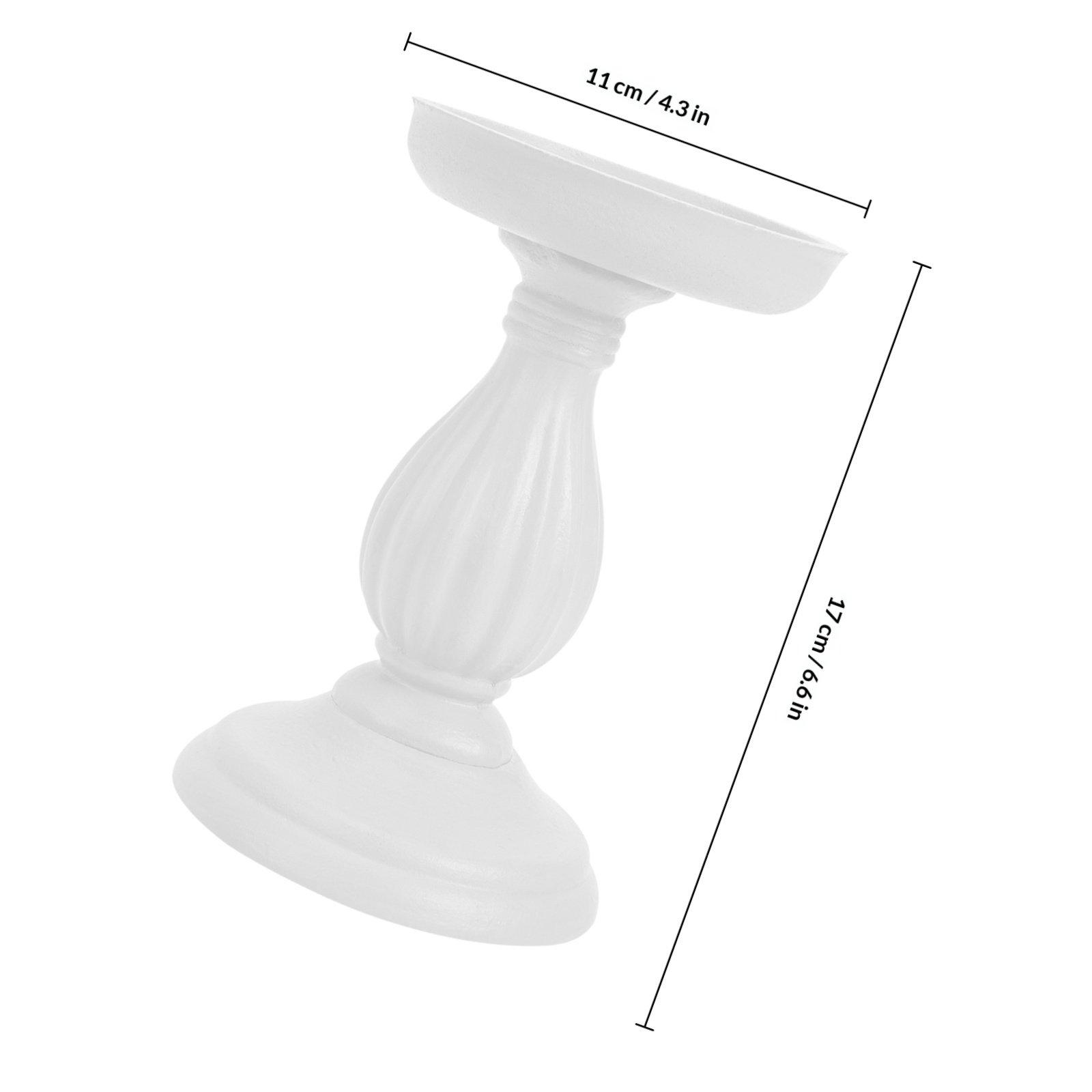 

Natural Wooden Holder Stand For Pillar Candles Tea Lights Essential Oil Bottles Desktop Ornament Home Decor Party белый