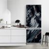 Refrigerator Fridge Cover Fruits Stickers Door Landscape Plant Sea Vinyl Self Adhesive Kitchen Furniture Decor Wrap Freezer Sticker Diy