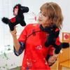 Gift Pony Stuffed Animal Toy Black Horse New Year Mascot Horse Cute Horse Plush Doll  Festival